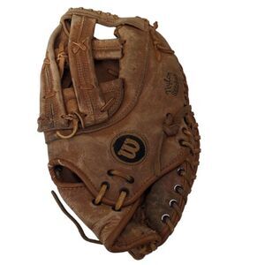 Wilson A9884 Softball Glove Brown Leather The Big Scoop Snap Action